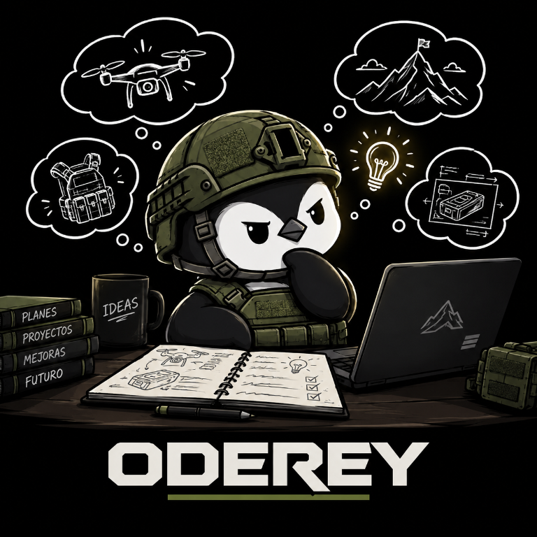 Pingüino pensante de ODEREY imaginando nuevas ideas